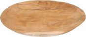 Merkloos / Sans marque Koopman International Serveerschaal - Teak Houten - 38 cm