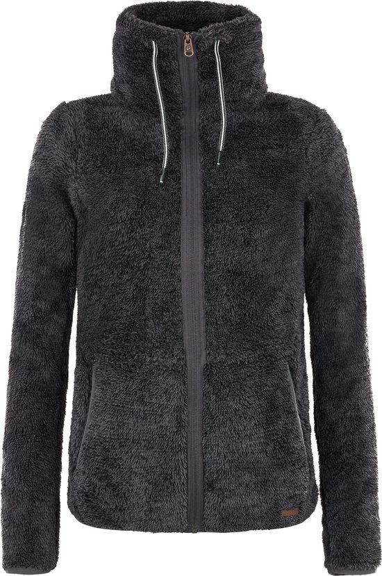 Protest Riri Hoodie Met Rits Dames - Shadow Grey - Maat M