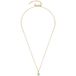 Leonardo Jewels Halsketting Isa, gouden ankerketting met aquakleurige hanger