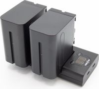ChiliPower NP-F970 Sony USB Duo Kit - Camera accu set