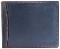Excellanc Leren Heren Portemonnee Blauw Bruin