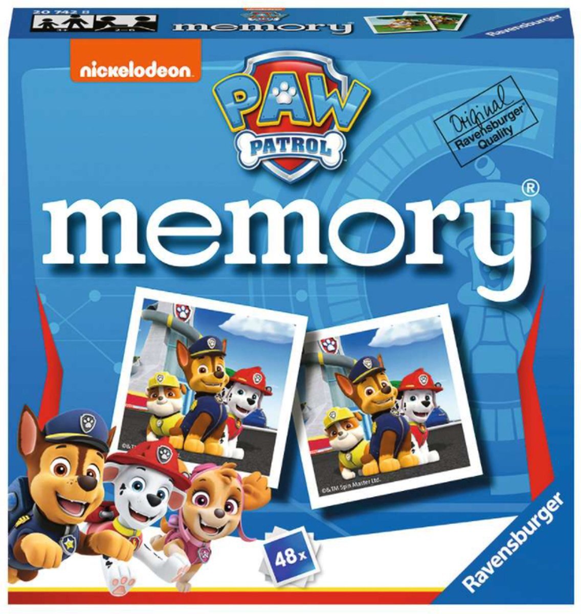 Ravensburger Paw Patrol Mini Memory Game - Bijpassende Picture Snap Paren Game voor kinderen vanaf 3 jaar