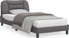 Maison Exclusive - Cadre de lit Hvar Gris 80 x 200 cm Similicuir