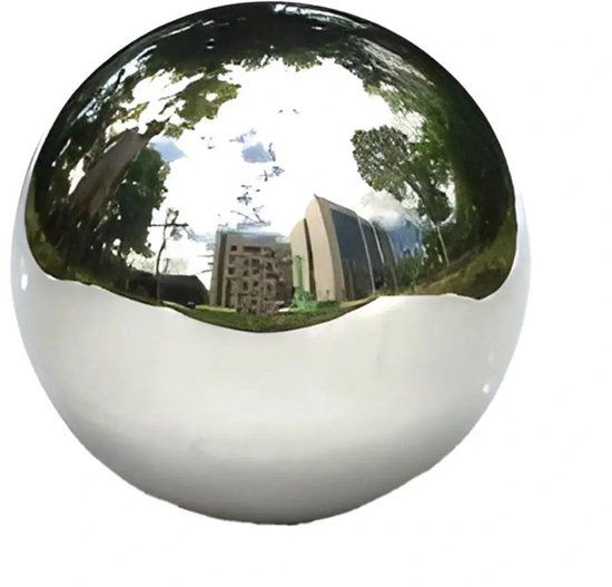 Buitengewoon de boet Deco Heksenbol Zilver Glans Roestvrij Staal 25 cm
