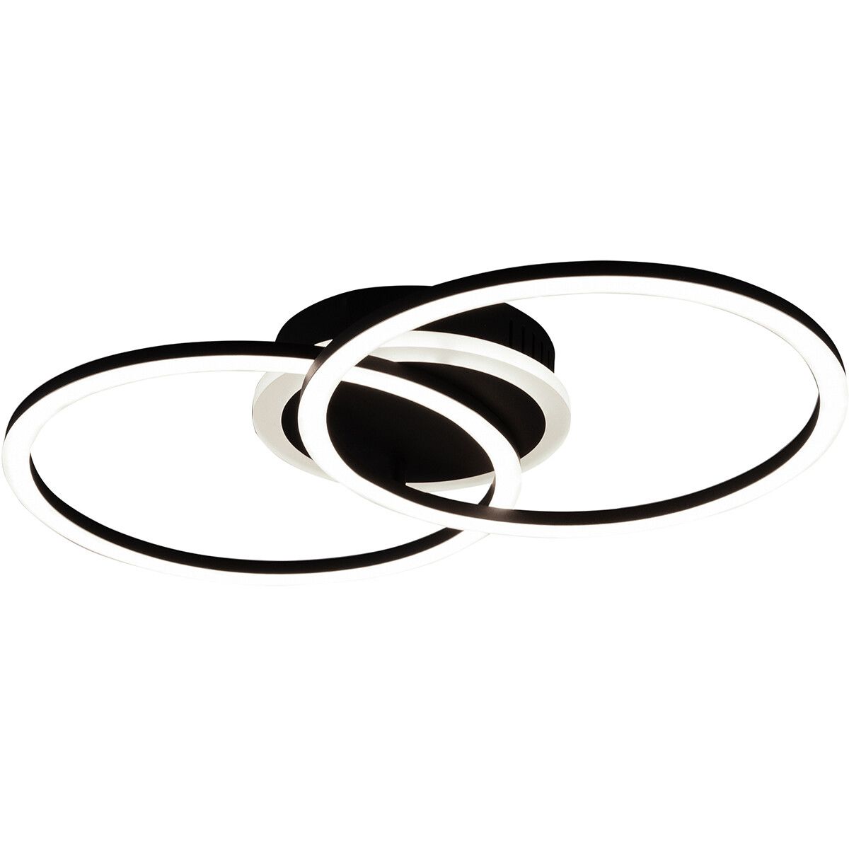 BES LED Trion Venda Plafondlamp - 25W - Warm Wit - Dimbaar - Zwart