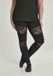 Urban Classics Legging à empiècement en dentelle Femme - Noir - L