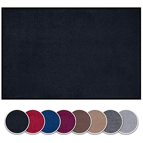 Hanse Home Wasbare binnen en buiten voetmat - 40x60 cm - Zwart