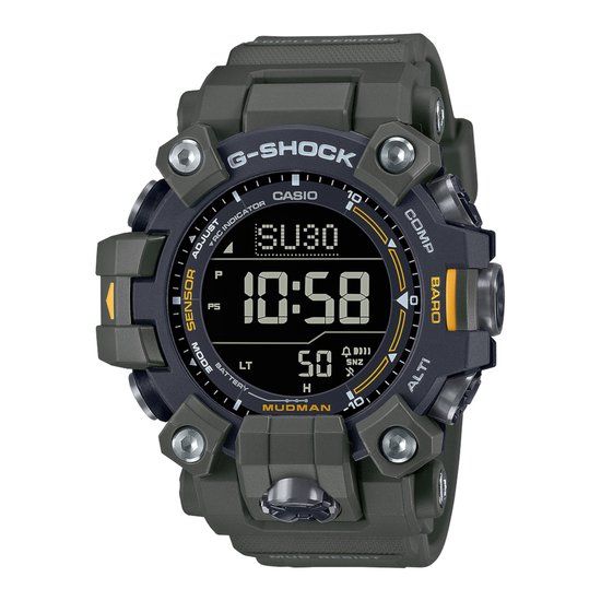 Casio G-Shock Mudman GW-9500-3ER - Herenhorloge - Ø 53 MM - Groen/Zwart
