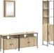 vidaXL Meuble de salle de bain, 4 pièces, chêne Sonoma