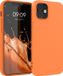 kwmobile telefoonhoesje geschikt voor Apple iPhone 12 / iPhone 12 Pro - Back cover in fruitig oranje