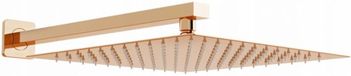 Mexen Slim douche de pluie 30 x 30 avec bras de douche, or rose
