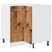 VidaXL Keukenkastje Lyon 75,5x75,5x81,5 cm Bewerkt Hout Oud Houtkleurig