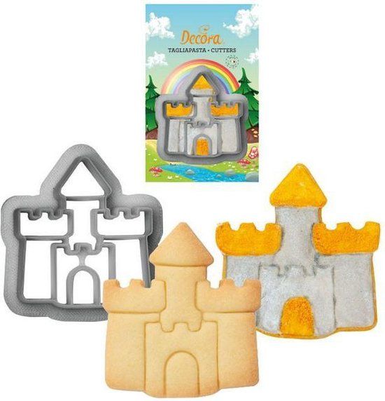 Decora Koekjes Uitsteker Kasteel - Grijs - 7 x 6 x 2.20 cm