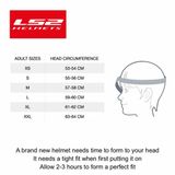 LS2 OF599 Spitfire II Willy Open-Face Helm - Jethelm, ECE 22.06, Polycarbonaat, Meerkleurig, Maat XL