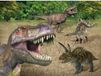 Merkloos Cornelissen Placemats dinosaurussen - Set van 2x stuks - 3D print - 30 x 40 cm