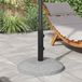 Maison Exclusive Tube de pied de parasol, 0,6 kg, noir, fer, diamètre 40-50 mm