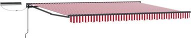 vidaXL Parasol électrique solaire 5 x 3,5 m Rouge
