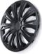 STRONG wieldoppen 16 inch mat zwart - Set van 4