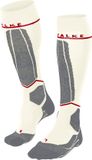 FALKE SK4 met compressie wol functioneel materiaal compressie skisokken dames wit - maat 37-38