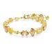 Swarovski Gema Armband, Gemengde Slijpsels, Geel, 18 Karaat Gouden Afwerking