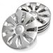 Skoda 6VA071455 Wieldoppen, 4 stuks, Calisto 15 inch wieldoppen, 5,5Jx15, stalen velg, zilver