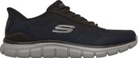 Skechers Heren Track Revno Slip Ins Sneakers Navy Black