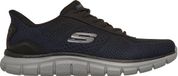 Skechers Heren Track Revno Slip Ins Sneakers Navy Black