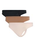 Adidas Sport Active Seamless String (3PK) Dames Onderbroek Zwart, Beige Roze L