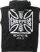 West Coast Choppers WCC OG ATX Sleeveless Zip Hoodie Bodywarmer zwart