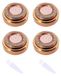 Tête de remplacement pour épilateur facial - 4 pièces - Or rose - Brosse nettoyante 2 pièces