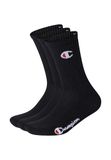 Champion uniseks-volwassene enkelsokken Core 3PP Crew, Zwart, 35-38