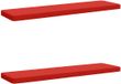 vidaXL - 2-delige - Bankkussens - VUGHT - 2 - st - 100% - Polyester - Rood