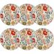 Novastyl 6 X Assiettes Plates Jaipur - 20cm - En Grès