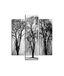 Homemania Wandafbeelding, winter, 3 stuks, natuur en landschappen per woonkamer, slaapkamer, meerkleurig, 57 x 0,3 x 60 cm, HM203MDF93, MDF