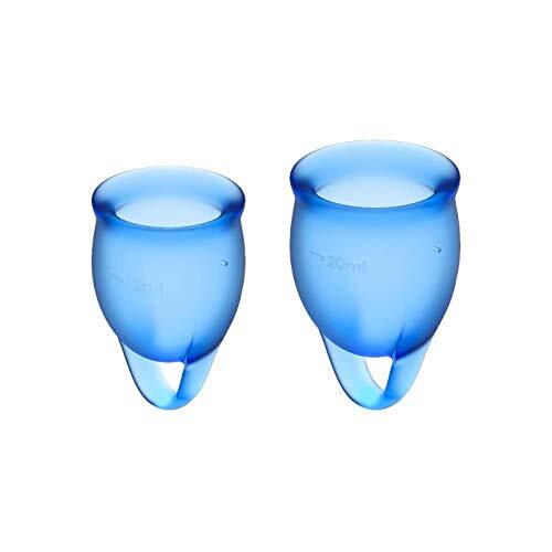 Satisfyer Feel Confident Menstruatie Cup Set - Blauw