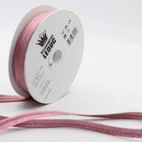 Merkloos / Sans marque Paspelband Metaal Lurex - Roze - 20 Meter 10 mm