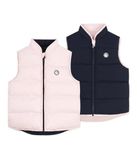 Petit Bateau Donsjack voor kinderen, mouwloos, tweekleurig, omkeerbaar, A0dsj02, 6 jaar, roze/blauw