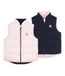 Petit Bateau Donsjack voor kinderen, mouwloos, tweekleurig, omkeerbaar, A0dsj02, 6 jaar, roze/blauw