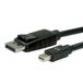 Roline DisplayPort kabel, DP M - Mini DP M, zwart, 1 m