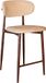 Lizzely Garden & Living AQ Living Barkruk Japandi bruin Reika walnoot minimalistische barstoel japanse stijl