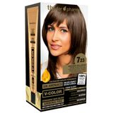 Thader TH Pharma Ammoniakvrije kleurset voor een aangename geur met Liquid Gold, 7.23 medium blond parel goud