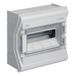 Caja Vector Caja de sup. estanca VE, IP65, 1 fila,12M, puerta transparant