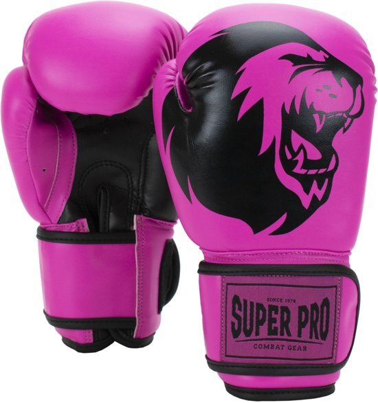 Super Pro Talent Bokshandschoenen Roze/Zwart 8oz