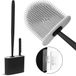 Brosse WC sans marque avec support – Noir