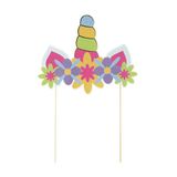 PARTY TIME, EA10143, Unicorn Cake Decoration x2