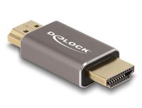 Delock HDMI Adapter male to male 8K 60 Hz grey metal