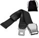 Ceinture de sécurité - Extension de ceinture de sécurité universelle - Convient pour avion/voiture - 1 pièce - 4,6 cm x 80 cm - Polyester/acier inoxydable - Extension de ceinture de sécurité
