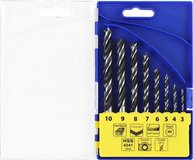 S&R Houtborenset - 8 delig - 3-10mm - Kunststofbox - Hout - Bitset