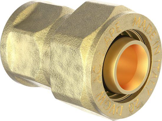 KIRCHHOFF MS overgangsstuk, blanco, 26 mm x 1"BI, knelfitting voor meerlagen buis
