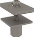 MAUL Adapterset voor bureau-opbouw voor LED lamp MAUL javal/juvis, Metaal, Zilver